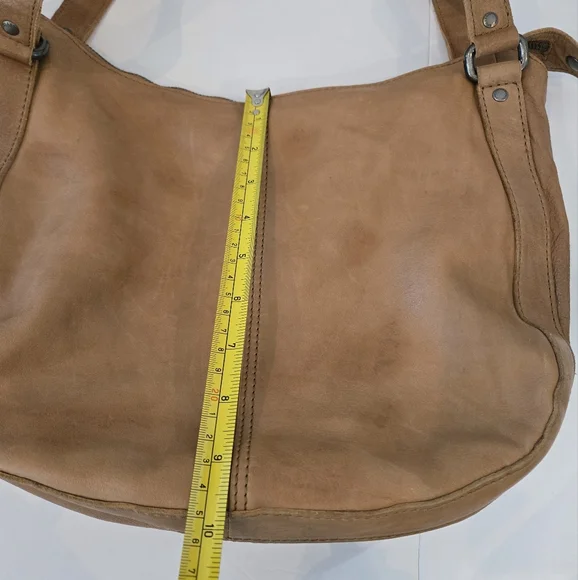 Spikes & Sparrow Tan Leather Satchel Bag Purse Very Good Condition - Picture 4 of 9